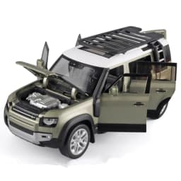 1/18 Range Land Rover Defender SUV Alloy Car Model Diecasts Metal Off-road Vehicles Car Model Sound and Light Childrens Toy Gift