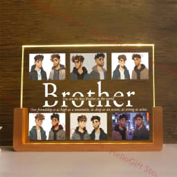 Personalized Custom Photo Text 3D Acrylic Lamp Customized NightLight for MOM DAD LOVE Family Friend Birthday Festival Day Gift