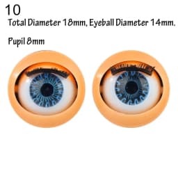 Doll Eye Accessories Doll Eyechips Doll Rolling Eyeballs DIY Doll Eyes Simulation Active Eyeball with Eyelashes