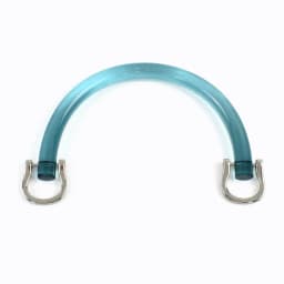 1/2/4Sets Acrylic D Shape Bag Handle with Two Metal Buckle Transparent Resin Wristband Handbag Decor Ring Frame Bags Part