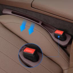 2Pcs Universal Car Seat Gap Filler Between Seats Crevice Storage Bag Box Console Organizer Interior Decoration Auto Accessories