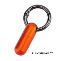 Pure Titanium Waterproof Bunker Portable Small Pill Box Sealed Waterproof Keyring Mini Carry-on First Aid Pill Bottle Three Colo