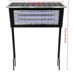Powerful Solar Mosquito Killer Lamp 15W 25W 40W Bug Zapper Outdoor Waterproof Fly Kill Lamp for Patio Garden Backyard Camping