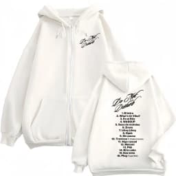 Rapper Young Miko Do Not Disturb Print Zipper Hoodies Fashion Hip Hop Zip Up Pullovers Men's Women's Casual Oversized Sweatshirt