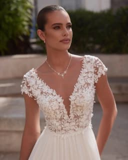 Boho A-Line Lace Wedding Dresses Bride 2026 Women's Wedding Gown Cap Sleeve V-Neck Backless Luxury Lace Bridal Dress Customized