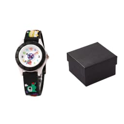 1pc/2pcs-Fun Cartoon Car-Themed Kids' Watch - Cute Quartz Analog With Pvc Strap For Boys & Girls, Perfect Gift,Christmas present