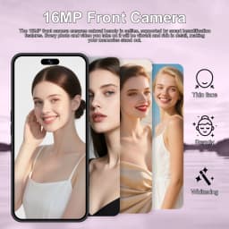 K-Touch NEW Smartphone Android 5G For 17 Pro Max Smart Mobile Phones Dual Sim 22G+2TB 7.3inch HD Cell Phone Face Unlocked 16+48MP 4G 5G Dual SIM 7800mAh Battery HOT
