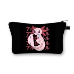 Cute Animal Sea Otters Axolotl / Ferret Pattern Cosmetic Bag Women Makeup Bags Zipper Cosmetic Cases Girl's Lipstick Holder Gift