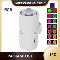 Rechargeable LED Night Light with Motion Sensor Wall Lamp 3 Light Modes Indoor Light Magnetic Staircase Light