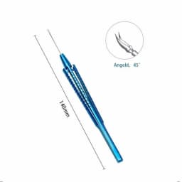 Ophthalmic Retinal Capsulorhexis Forceps Foreign Body Forceps Straight/Curved/Angled Ophthalmic Surgery Instruments 140mm Long