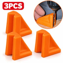 3-Pack Hole Drilling Guide Rails with V-Groove Fit Design | Square Positioning Tool More Durable Than Round Rails