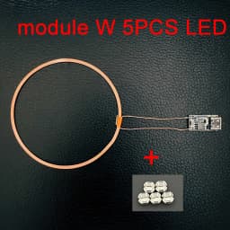 0-80mm DC 5V Wireless Power Supply Transmitter Coil USB Wireless Receiver LED Light Induction Lamp Toys Model Robots Sand Table