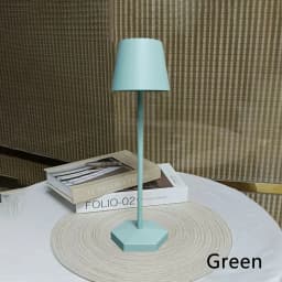 3 Colors Table Lamp LED Touch Sensor Desktop Night Light Rechargeable Wireless Reading Lamp for Restaurant Hotel Bar Room Decor