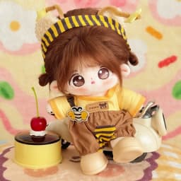 Cute 20cm Idol Doll With Clothes Kawaii Plush Cotton Dolls Stuffed Toy DIY Birthday Gift