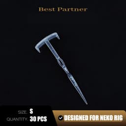 30Pcs Neko Keeper Soft Bait Keeper Pin Reusable Lure Holder Pins Fixing Pin for Neko Wacky Rig Plastic Rigging Insert