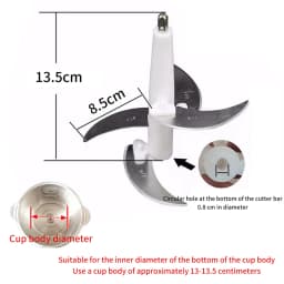 Electric Meat Grinder Blade Food Crusher Processor Replacement Spare Parts For 2L/3L/4L Meat Grinder Accessories Kitchen Tools