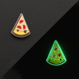 1PCS Luminous Shoe Charms Set for Clog Sandals Decoration DIY Shoe Charm Pins for Men Women Kids Letters Rainbow Food