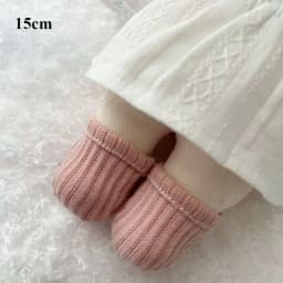 1pair Lovely Princess Plush Doll Casual Socks 15/20cm Cotton Doll Clothes Fashion Doll Cotton Ribbed Socks Clothes