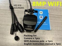 ICsee 4MP 5MP 8MP 4K Mini Waterproof 940nm IR WiFi IP Camera POE Security Video Surveillance Audio Wireless RTSP TF Card Xmeye