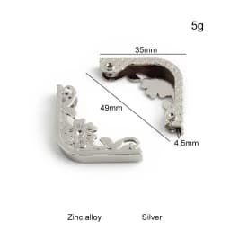 2/6/30PCS 31mm,35mm Handbag Edge Protection Hook Buckles For Bags Side Scrapbooking Cover Corner Album Metal Clasps Accessories