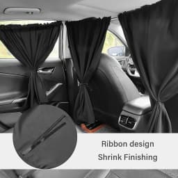 4pcs Car Privacy Curtain Set Window Shade Privacy Travel Nap Night Car Camping Detachable Simple Curtain