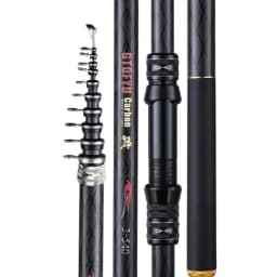 2.7M 3.6M 4.5M 5.4M 6.3M Carbon Telescopic Rock Fishing Rod Ultra Light Rod Lure Carp Travel Ocean Spinning Fishing Rod