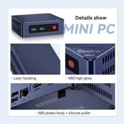 Beelink Mini S MINI S12 Intel Win 11 N5095 N95 Mini PC DDR4 8GB 128GB 16GB 256GB 512GB SSD Desktop Gaming Computer VS U59 Pro