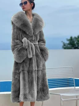 Women's Parker Winter Fur Warm Large Size Solid Color Fur & Faux Fur Women New Casual Long Sleeve Temperament Women Fur Coat Y72