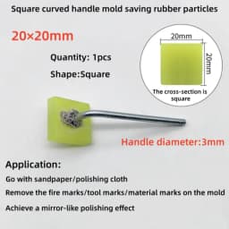 Mold Mirror Polishing Rubber Particle Back Adhesive Sandpaper Ultrasonic Grinding Machine Rubber Head Fire Removal Pattern