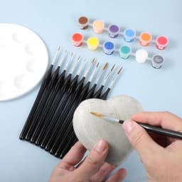 Miniature Paint Brushes Drybrush Set, Acrylic Paint Brushes for Oil, Watercolors, Tabletop, Figurine