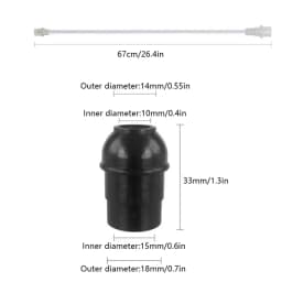 1pc Cupping Machine Extension Pipe Universal Interface Pipe Portable Vacuum Hose