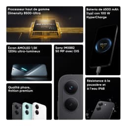 Smartphone POCO X8 Pro 5G Global Version Dimensity 8500-Ultra 6.59" 120Hz 1.5K Ultra-bright AMOLED Display 6500mAh Battery NFC