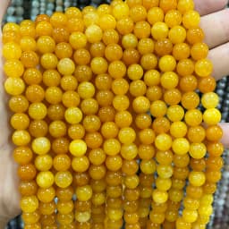6 8 10MM Natural Stone Jade Chalcedony Round Multicolors Loose Beads For Jewelry Making Diy Charm Bracelets Necklace Accessories