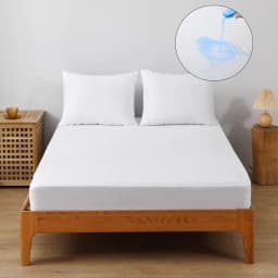 1pc Waterproof Mattress Protector Cover, Ultra-Soft Breathable Knitted Fitted Sheet for Bed, Bedroom Essentials
