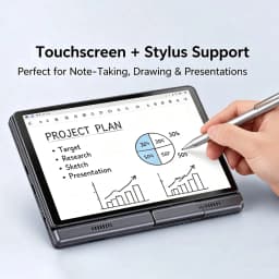 2025 New 8 Inch Oushedi Mini Laptop Intel N95 Quad Core Touch Screen Slim Portable Windows 11 Pro Notebook For Student Office