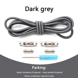1 Pair No Tie Shoelaces For Sneakers Elastic Shoelace Metal Spring Lock Man And Woman Shoe Accessories Lazy Shoe Laces 100cm