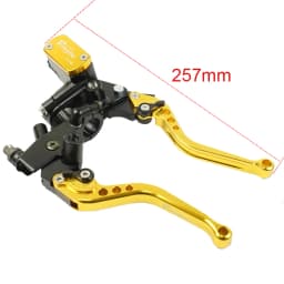 Fireyouracing Drum Brake Cable Clutch Line Master Cylinder Brake Lever Set Universal Red Green Blue for Yamaha Suzuki 22mm