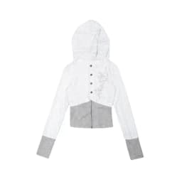 2024 Autumn Punk Vintage Patchwork Hoodie Sweaters Y2k Slim Fit Long Sleeve Knitted Tops Mujer New Cardigan Coat Sweatshirts