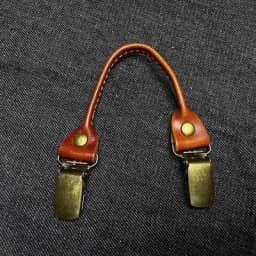 Retro Men's Suspender Accessories, Cowhide Handmade DIY Suspender Replacement, Improved Suspender Accessories, Multi-Color