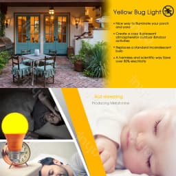 Led Yellow Bug Light Bulbs Bulb 9w E27 Spectral Mosquito Repellent Physical Lamps Zapper Globe 220v Flies Fly Trap Anti Electric