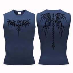 Y2K Compression T Shirt Men Workout Top Summer Sports Tights Running Tank Top Quick Dry Fitness Tank Top Skinny Vest Tight Tank