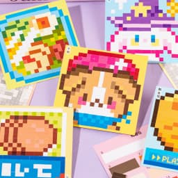4Style 24pcs/bag Pixel Story Bead Scenery Sticker Book Handbook Material Stickers DIY Photo Frame Scrapbook Notebook Cup Laptop