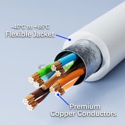 Shielded F/UTP Cat6a 10G Lighting Patch Cords 0.1m 0.2m 0.3m Network Patch Cables for Server Switches And Networking Equipment