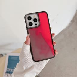 For iPhone 16 Pro Max 15 14 13 12 Case Shockproof Luminous Liquid Quicksand Hard,Slim Shiny Glow in Dark Night Light Phone Cover