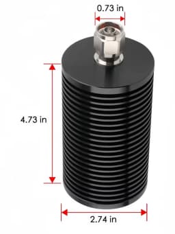 ComRF 100W RF Dummy Load DC-3GHz Type N or 7/16 DIN or 4.3-10...  Terminal Load for Wireless Communication Test Equipment
