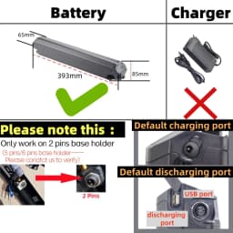 Reention Dorado Pro Ebike Battery 36V 11.6Ah 10.4Ah 12Ah 14Ah 13Ah 14.5Ah 15Ah 16Ah 17.5Ah for Reention Dorado Pro Battery