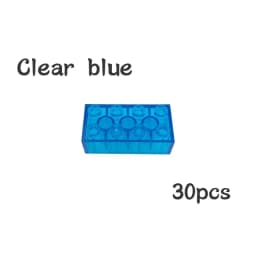 30pcs Bulk Blocks Building Bricks Thick 2X4 Educational Assemblage Construction Toy for Children Size Compatible With Brand 3001