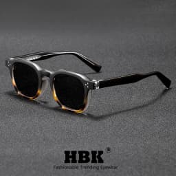 HBK Fashion Retro Men Sunglasses Classic Square Frame Design Sun Glasses Women Outdoor Travel Party Business Festival Gift