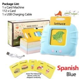 Early Education Flash Card Learning Toys Talking Flashcards for Kids Preschool English Electronic Audio Book Machine Gift
