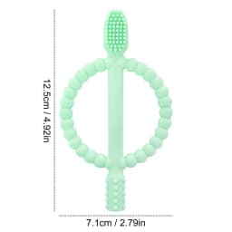 Baby Silicone Training Toothbrush Safe Toddle Teether Chew Toys Teething Ring Gift Infant Baby Chewing Clean Teething Toys